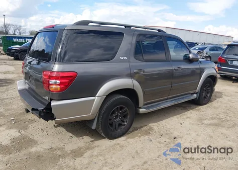 2003 Toyota Sequoia Sr5 V8 from USA, damaged, VIN 5TDZT34A13S201619